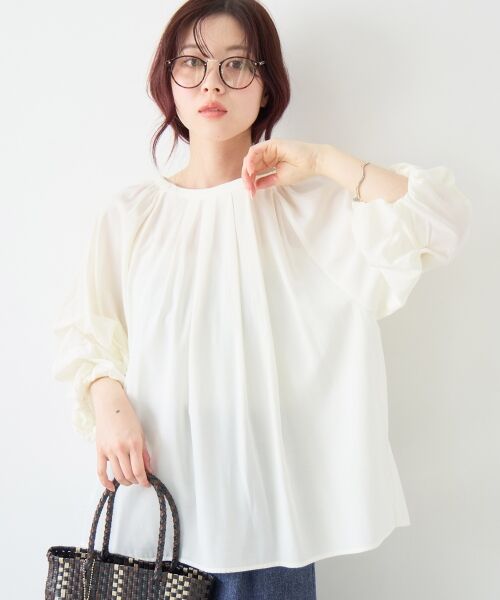 le.coeur blanc / ルクールブラン シャツ・ブラウス | タックスリーブブラウス | 詳細3