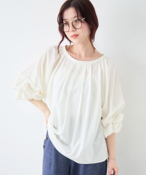 le.coeur blanc / ルクールブラン シャツ・ブラウス | タックスリーブブラウス | 詳細9