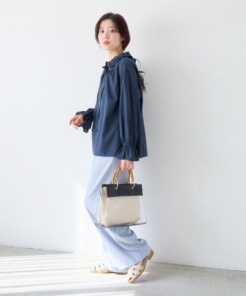 le.coeur blanc / ルクールブラン シャツ・ブラウス | シアーフリルネックブラウス | 詳細26