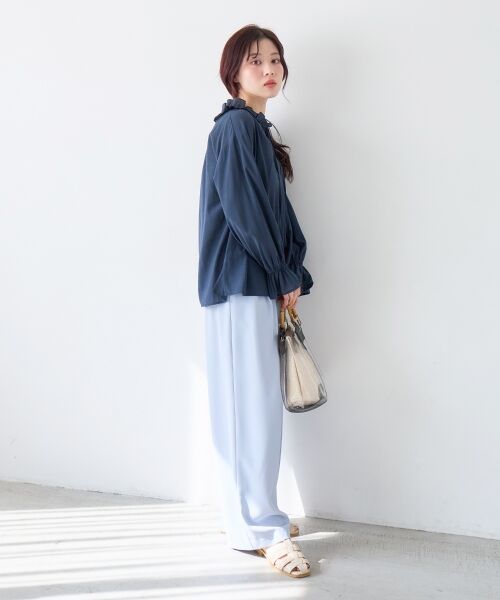 le.coeur blanc / ルクールブラン シャツ・ブラウス | シアーフリルネックブラウス | 詳細28