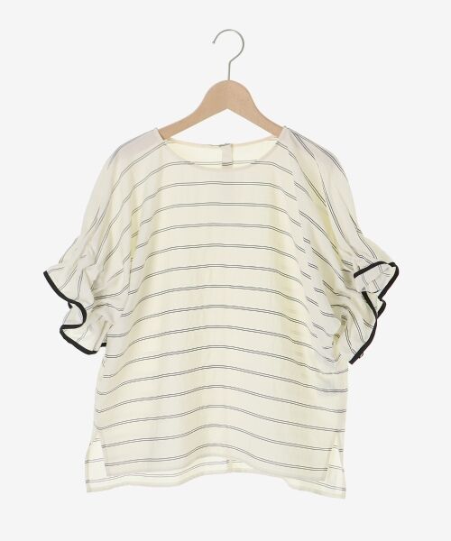 le.coeur blanc / ルクールブラン シャツ・ブラウス | ドビーボーダーギャザーブラウス | 詳細30