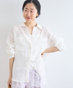 le.coeur blanc / ルクールブラン シャツ・ブラウス | ヴィンテージメッシュオーバーシャツ