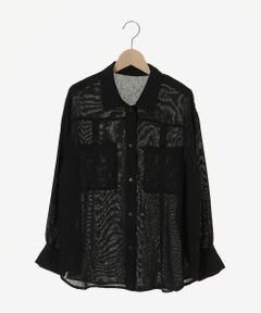 le.coeur blanc / ルクールブラン シャツ・ブラウス | ヴィンテージメッシュオーバーシャツ