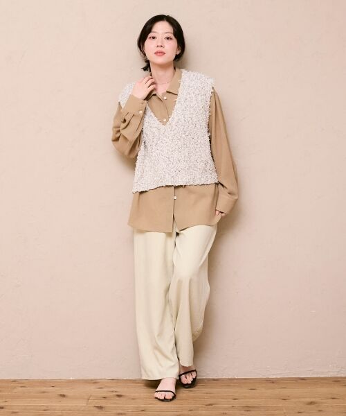 le.coeur blanc / ルクールブラン シャツ・ブラウス | ヴィンテージメッシュオーバーシャツ | 詳細14