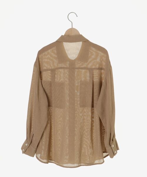 le.coeur blanc / ルクールブラン シャツ・ブラウス | ヴィンテージメッシュオーバーシャツ | 詳細23