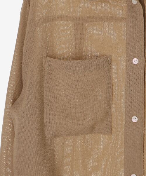 le.coeur blanc / ルクールブラン シャツ・ブラウス | ヴィンテージメッシュオーバーシャツ | 詳細26