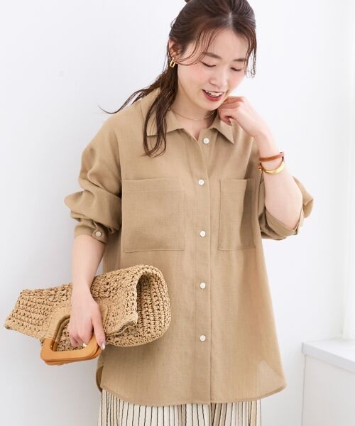 le.coeur blanc / ルクールブラン シャツ・ブラウス | ヴィンテージメッシュオーバーシャツ | 詳細3