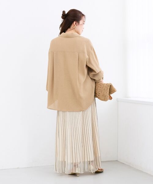 le.coeur blanc / ルクールブラン シャツ・ブラウス | ヴィンテージメッシュオーバーシャツ | 詳細6