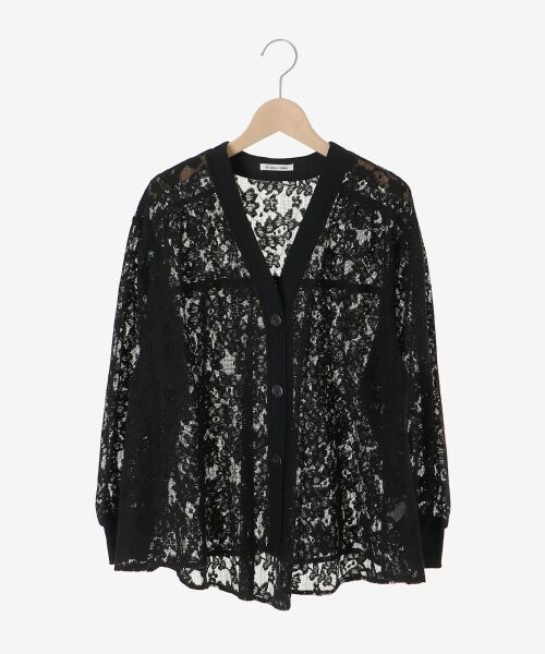le.coeur blanc / ルクールブラン カーディガン・ボレロ | フラワーメッシュレースカーデ | 詳細21