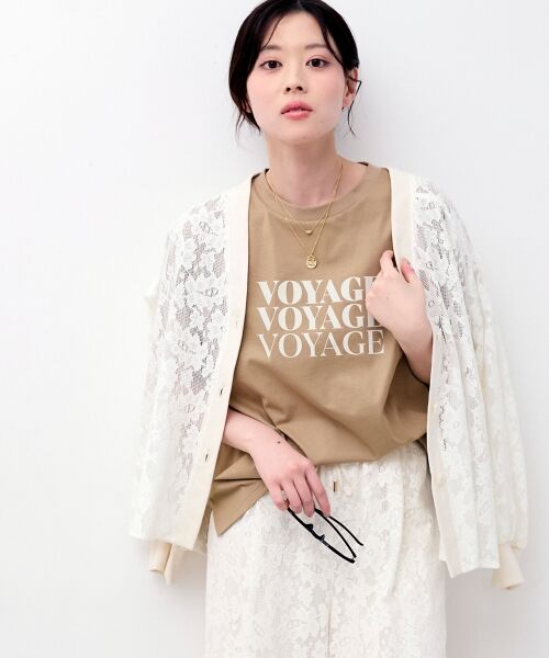 le.coeur blanc / ルクールブラン カーディガン・ボレロ | フラワーメッシュレースカーデ | 詳細7