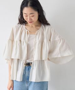 le.coeur blanc / ルクールブラン シャツ・ブラウス | ヴィンテージライクティアードブラウス