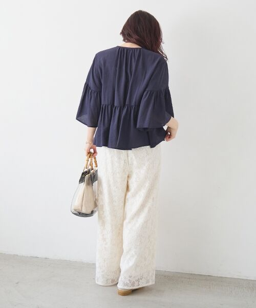 le.coeur blanc / ルクールブラン シャツ・ブラウス | ヴィンテージライクティアードブラウス | 詳細12