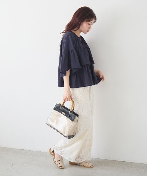 le.coeur blanc / ルクールブラン シャツ・ブラウス | ヴィンテージライクティアードブラウス | 詳細13