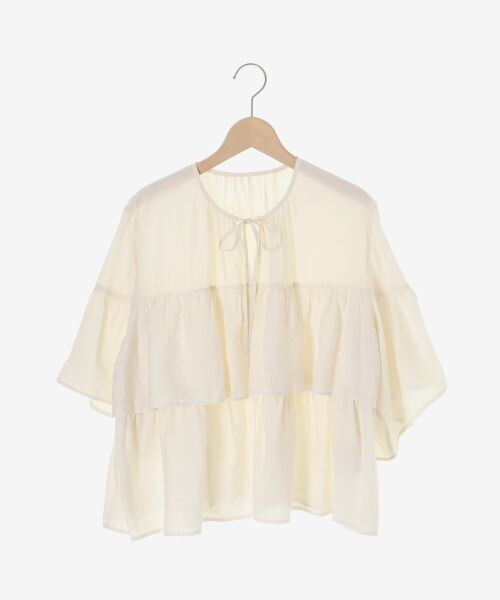 le.coeur blanc / ルクールブラン シャツ・ブラウス | ヴィンテージライクティアードブラウス | 詳細15