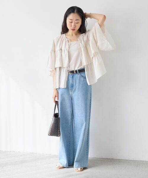 le.coeur blanc / ルクールブラン シャツ・ブラウス | ヴィンテージライクティアードブラウス | 詳細20