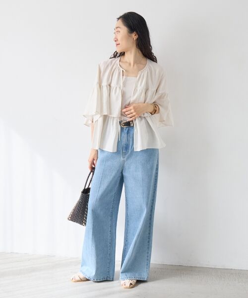 le.coeur blanc / ルクールブラン シャツ・ブラウス | ヴィンテージライクティアードブラウス | 詳細21