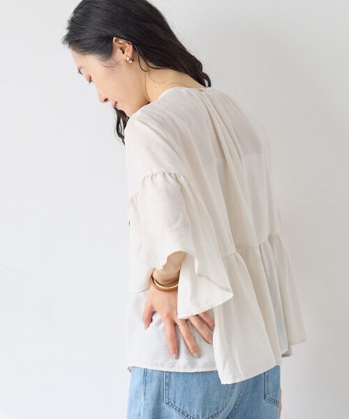 le.coeur blanc / ルクールブラン シャツ・ブラウス | ヴィンテージライクティアードブラウス | 詳細24