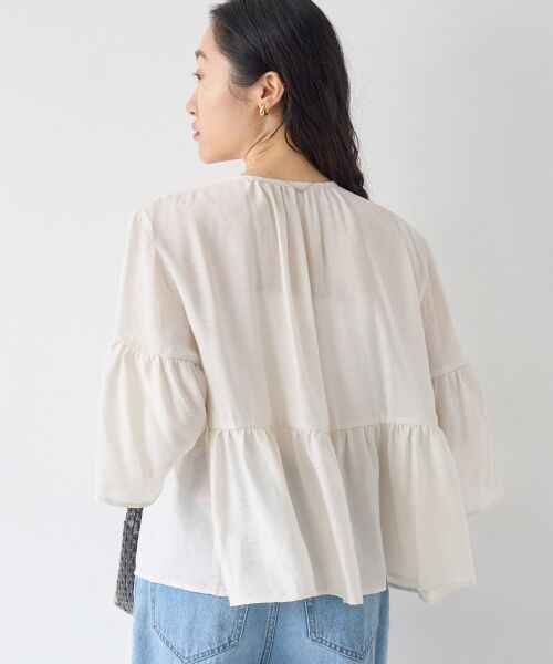 le.coeur blanc / ルクールブラン シャツ・ブラウス | ヴィンテージライクティアードブラウス | 詳細25