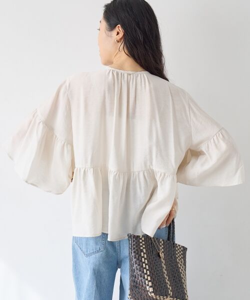 le.coeur blanc / ルクールブラン シャツ・ブラウス | ヴィンテージライクティアードブラウス | 詳細26