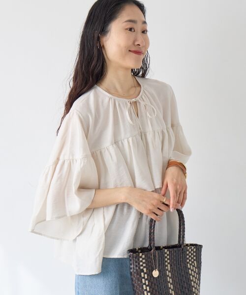 le.coeur blanc / ルクールブラン シャツ・ブラウス | ヴィンテージライクティアードブラウス | 詳細27