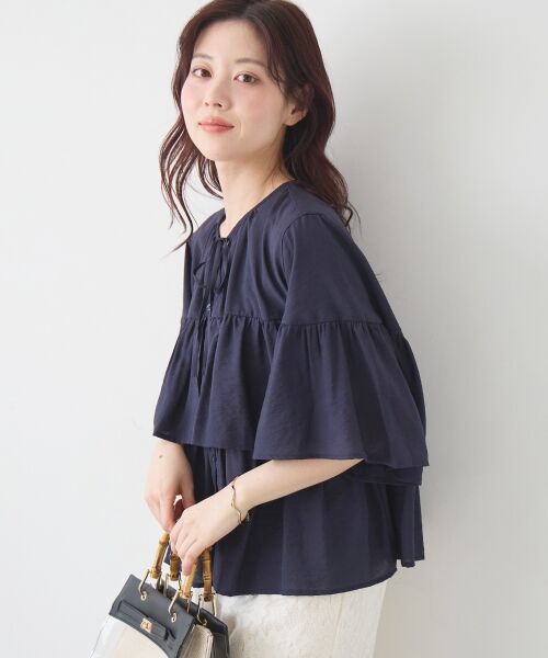 le.coeur blanc / ルクールブラン シャツ・ブラウス | ヴィンテージライクティアードブラウス | 詳細3