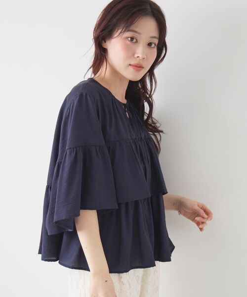 le.coeur blanc / ルクールブラン シャツ・ブラウス | ヴィンテージライクティアードブラウス | 詳細7