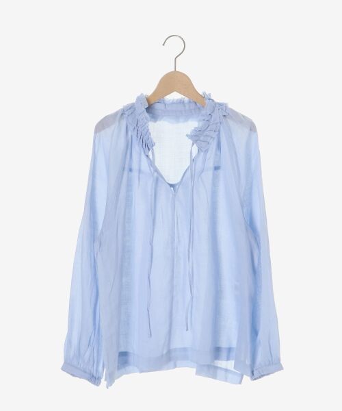 le.coeur blanc / ルクールブラン シャツ・ブラウス | ラミーカルゼフリルネックブラウス | 詳細23