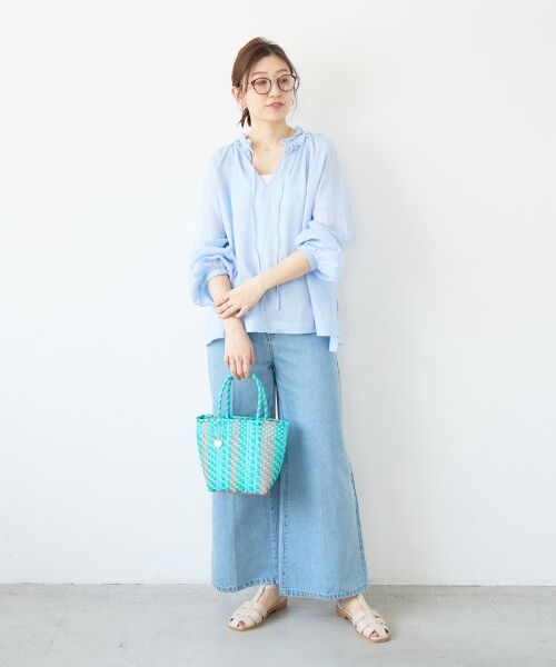 le.coeur blanc / ルクールブラン シャツ・ブラウス | ラミーカルゼフリルネックブラウス | 詳細29