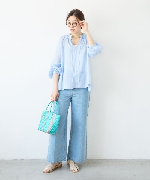 le.coeur blanc / ルクールブラン シャツ・ブラウス | ラミーカルゼフリルネックブラウス | 詳細30