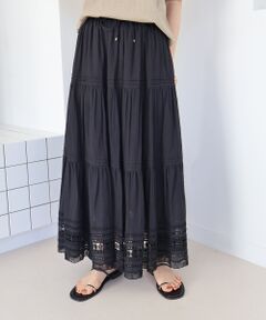 le.coeur blanc / ルクールブラン ロング・マキシ丈スカート | コットンレーススカート