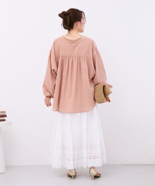 le.coeur blanc / ルクールブラン ロング・マキシ丈スカート | コットンレーススカート | 詳細11