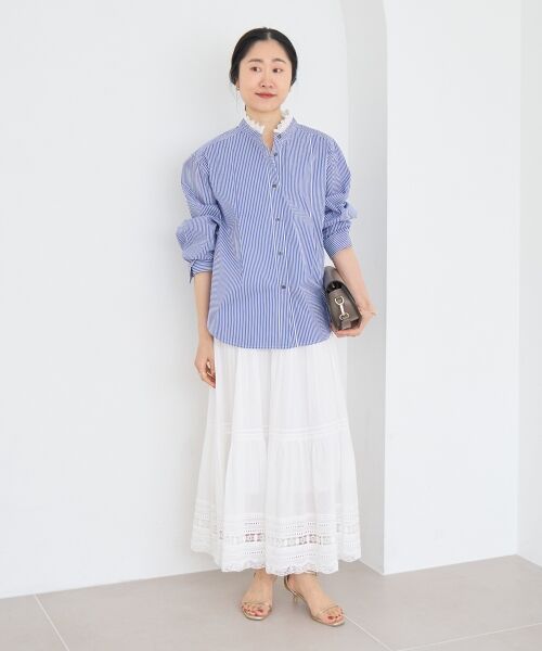 le.coeur blanc / ルクールブラン ロング・マキシ丈スカート | コットンレーススカート | 詳細13