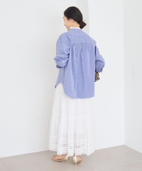 le.coeur blanc / ルクールブラン ロング・マキシ丈スカート | コットンレーススカート | 詳細15