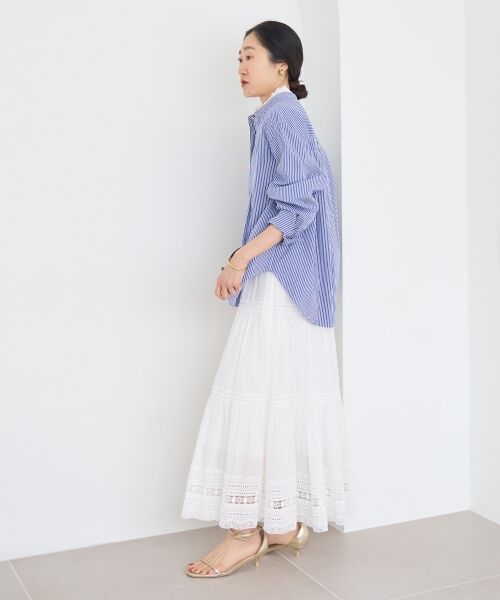 le.coeur blanc / ルクールブラン ロング・マキシ丈スカート | コットンレーススカート | 詳細16