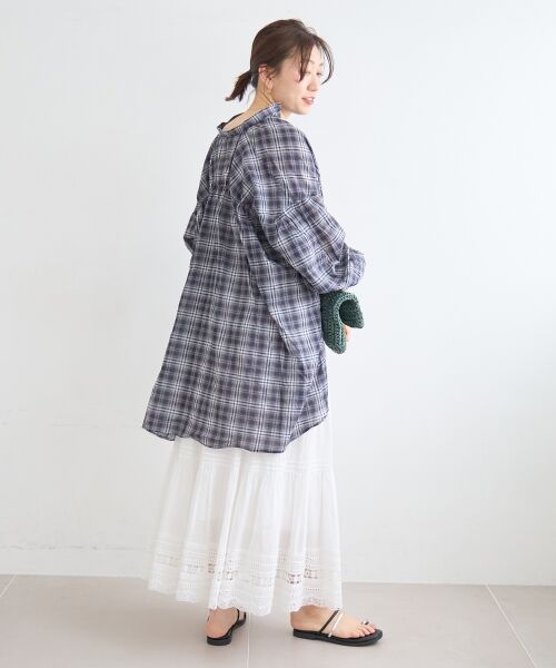 le.coeur blanc / ルクールブラン ロング・マキシ丈スカート | コットンレーススカート | 詳細20