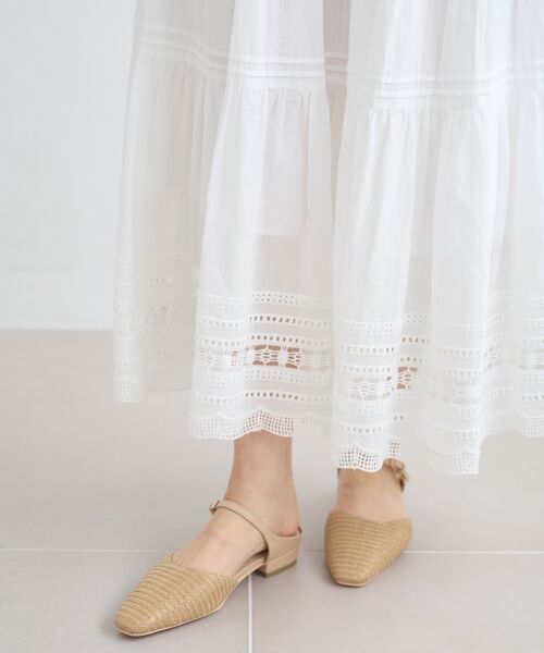 le.coeur blanc / ルクールブラン ロング・マキシ丈スカート | コットンレーススカート | 詳細22