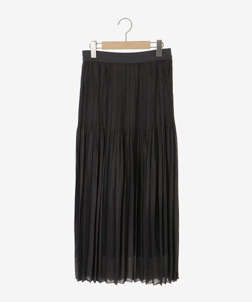 le.coeur blanc / ルクールブラン ロング・マキシ丈スカート | 麻混シアーランダムプリーツスカート | 詳細18