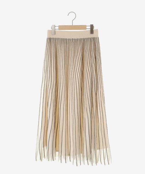 le.coeur blanc / ルクールブラン ロング・マキシ丈スカート | ストライプフレアニットスカート | 詳細1