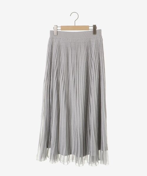 le.coeur blanc / ルクールブラン ロング・マキシ丈スカート | ストライプフレアニットスカート | 詳細10