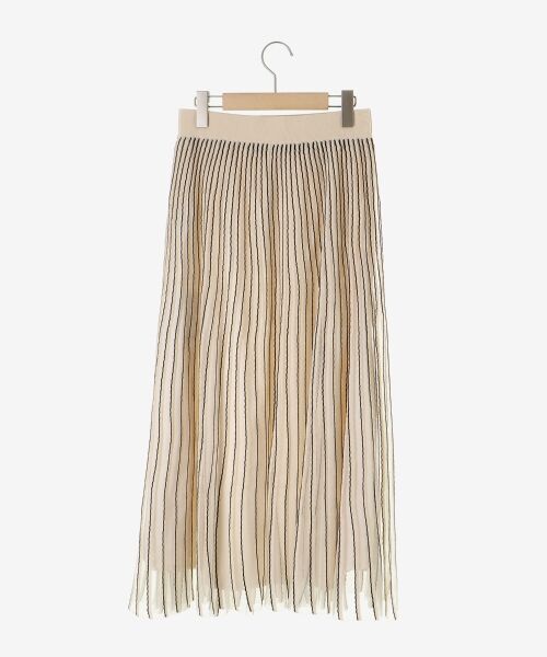 le.coeur blanc / ルクールブラン ロング・マキシ丈スカート | ストライプフレアニットスカート | 詳細28