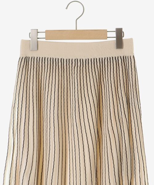 le.coeur blanc / ルクールブラン ロング・マキシ丈スカート | ストライプフレアニットスカート | 詳細29