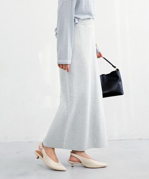 le.coeur blanc / ルクールブラン ロング・マキシ丈スカート | スウェットライクニットスカート | 詳細15