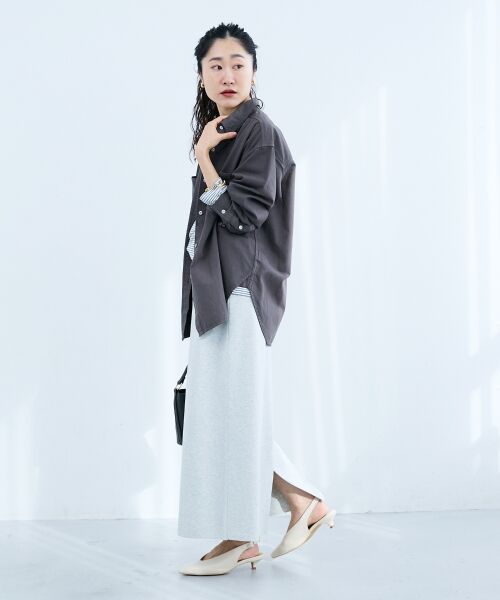 le.coeur blanc / ルクールブラン ロング・マキシ丈スカート | スウェットライクニットスカート | 詳細23