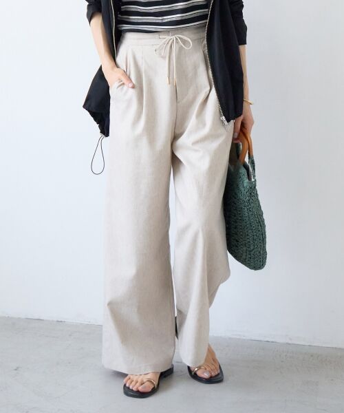 le.coeur blanc / ルクールブラン その他パンツ | ウォッシャブルイージーパンツ（サンドベージュ　）