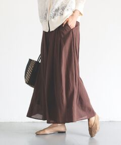 le.coeur blanc / ルクールブラン その他パンツ | シアーギャザーガウチョパンツ