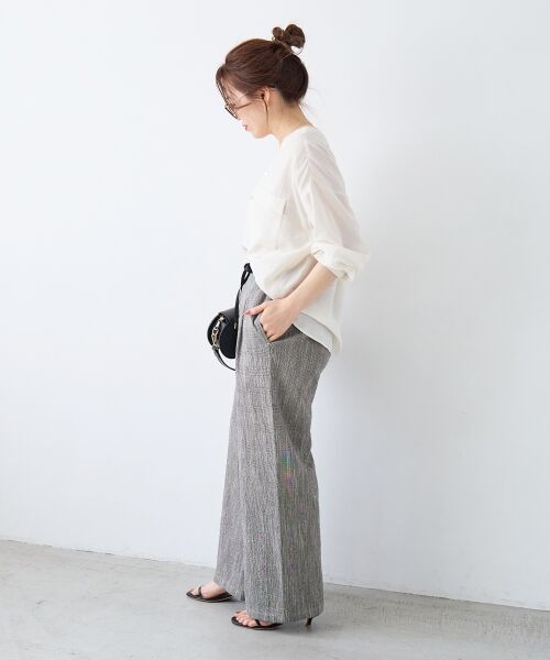 le.coeur blanc / ルクールブラン その他パンツ | グレンチェックスラブパンツ | 詳細12