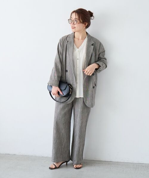 le.coeur blanc / ルクールブラン その他パンツ | グレンチェックスラブパンツ | 詳細16