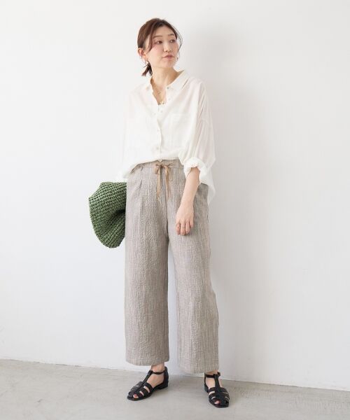 le.coeur blanc / ルクールブラン その他パンツ | グレンチェックスラブパンツ | 詳細24