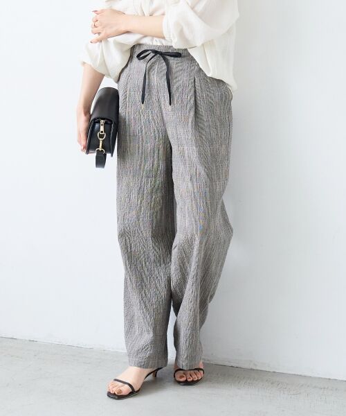 le.coeur blanc / ルクールブラン その他パンツ | グレンチェックスラブパンツ | 詳細7