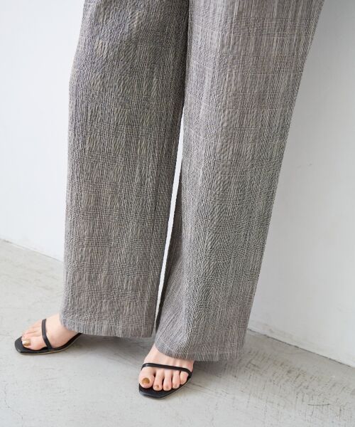 le.coeur blanc / ルクールブラン その他パンツ | グレンチェックスラブパンツ | 詳細9